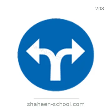 شاخصة المرور رقم 208